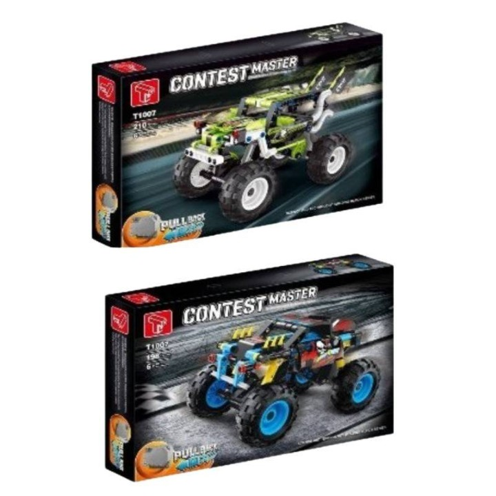 Contest Master Pull Back Racing Car Building Blocks