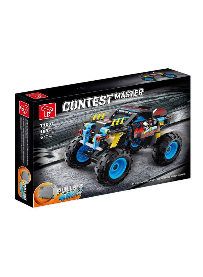 Contest Master Pull Back Racing Car Building Blocks