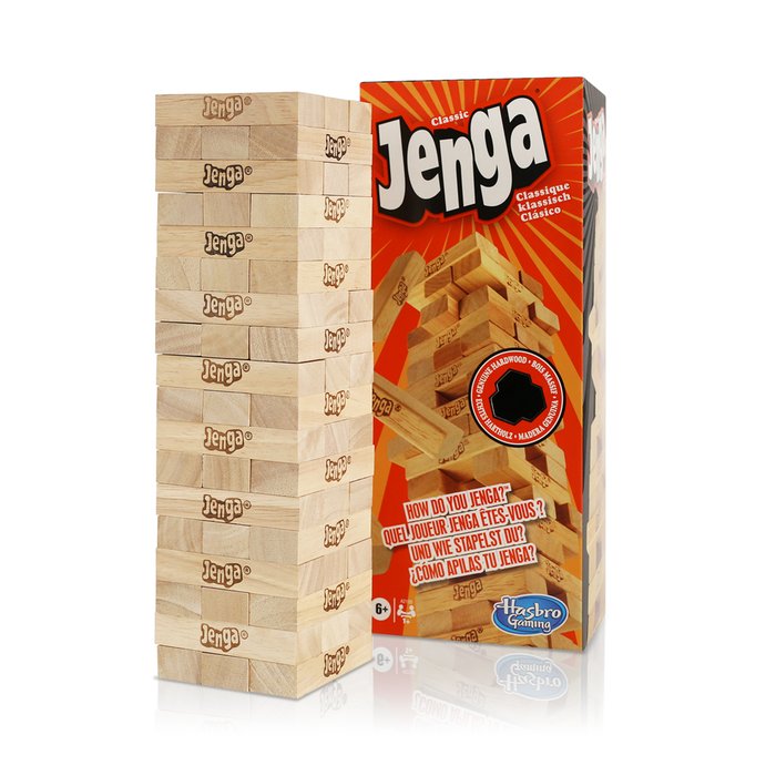 Classic Jenga Hardwood Game