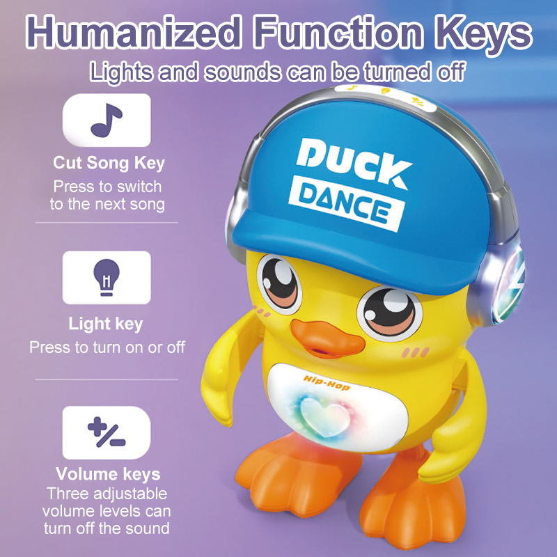 Duck dance electric singing toy