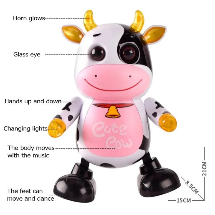 Cute Dancing Cow with Singing and Lighting