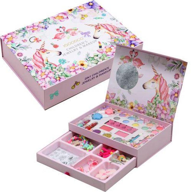 Children Jewelry and Makeup Set 2 in 1