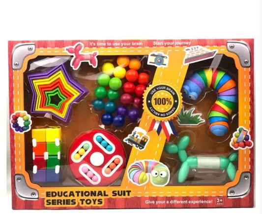 Stress Relief Educational Toy Set 6 pcs box