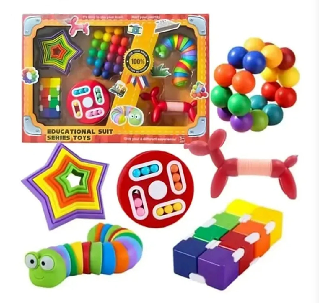 Stress Relief Educational Toy Set 6 pcs box