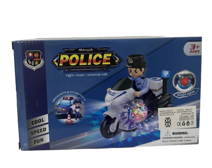 Police Motorbike Toy with Light and Sound