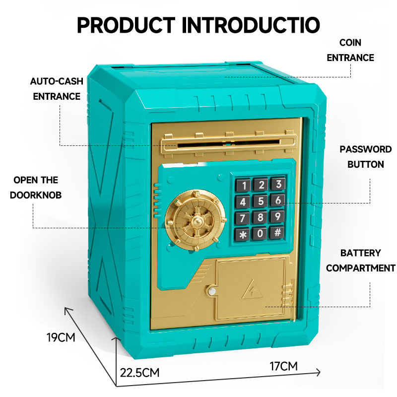 Electric Portable Money ATM safe with Password protected