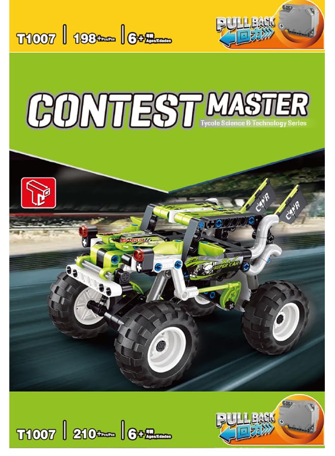Contest Master Pull Back Racing Car Building Blocks
