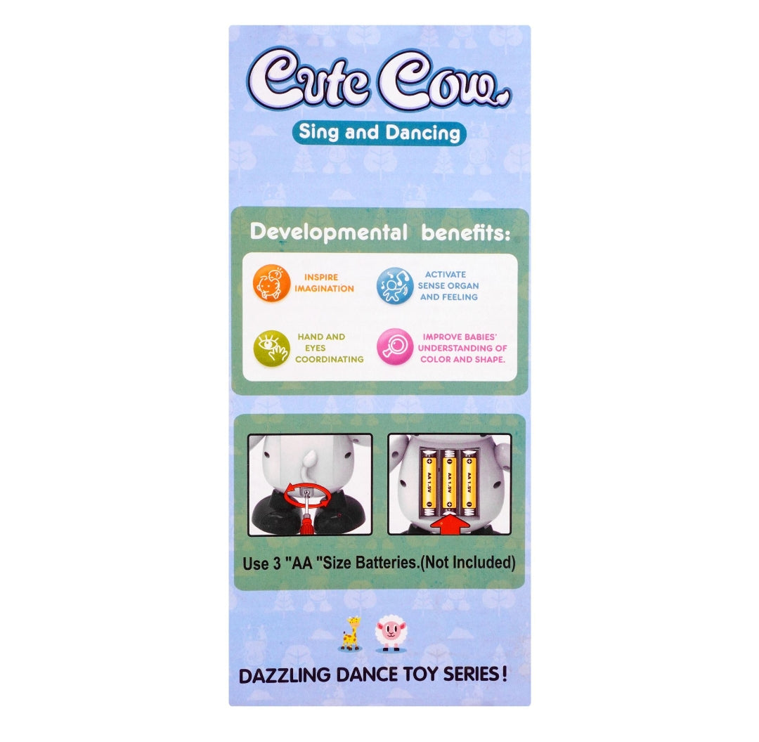 Cute Dancing Cow with Singing and Lighting