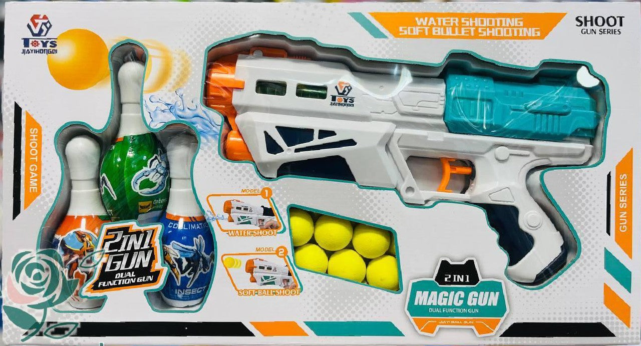 Magic Gun 2 in 1 Water & Softball