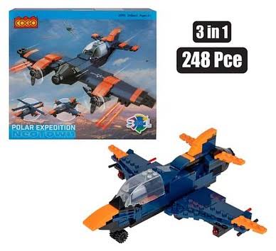 Military Helicopter 3in1 Building Blocks Set 248Pcs.