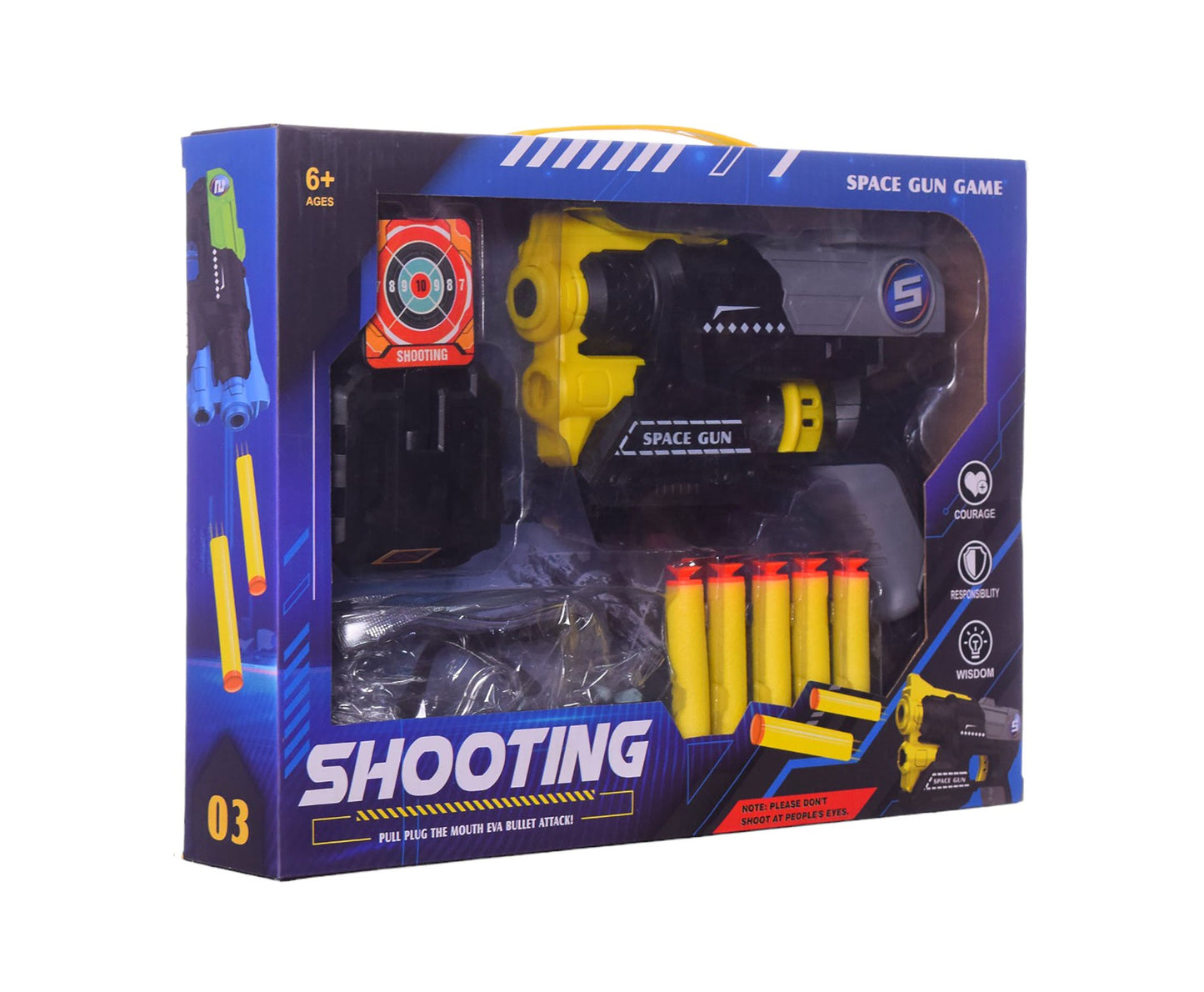 Soft Bullet Gun in Plastic for kids
