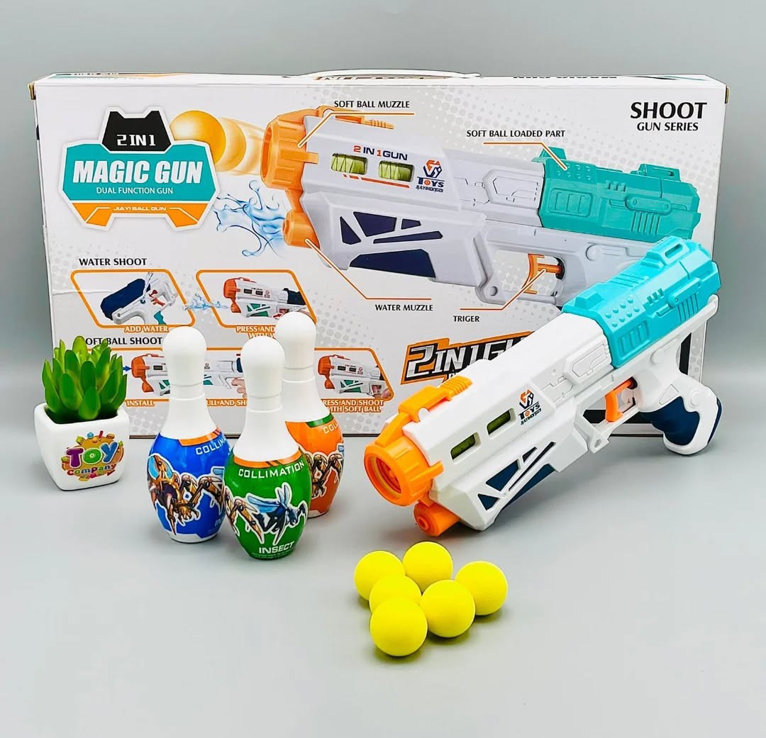 Magic Gun 2 in 1 Water & Softball