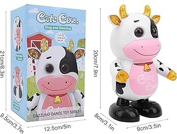 Cute Dancing Cow with Singing and Lighting