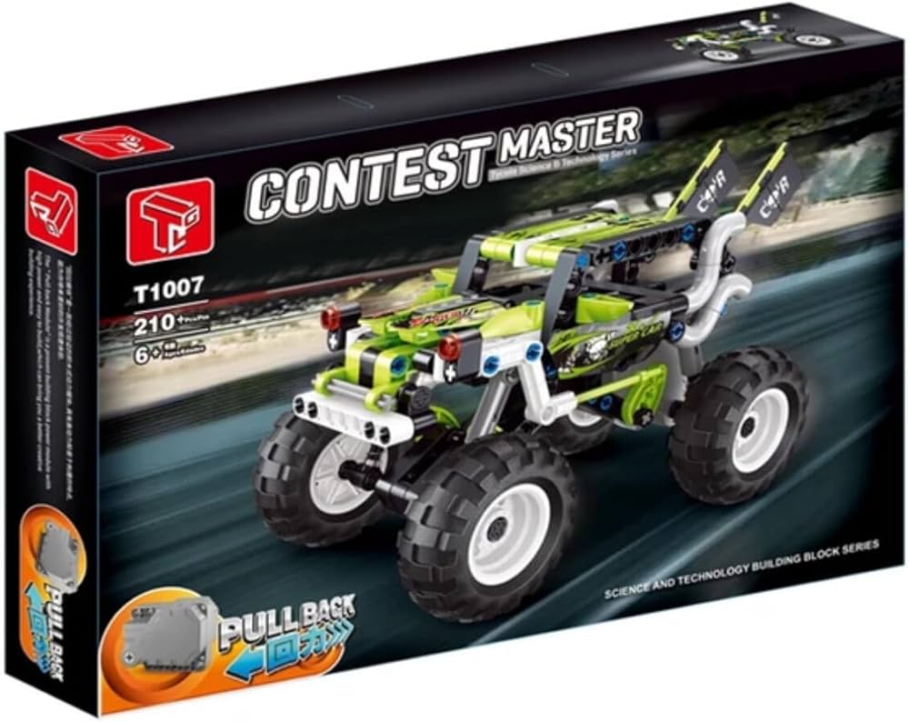 Contest Master Pull Back Racing Car Building Blocks