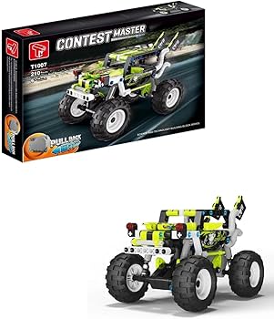 Contest Master Pull Back Racing Car Building Blocks