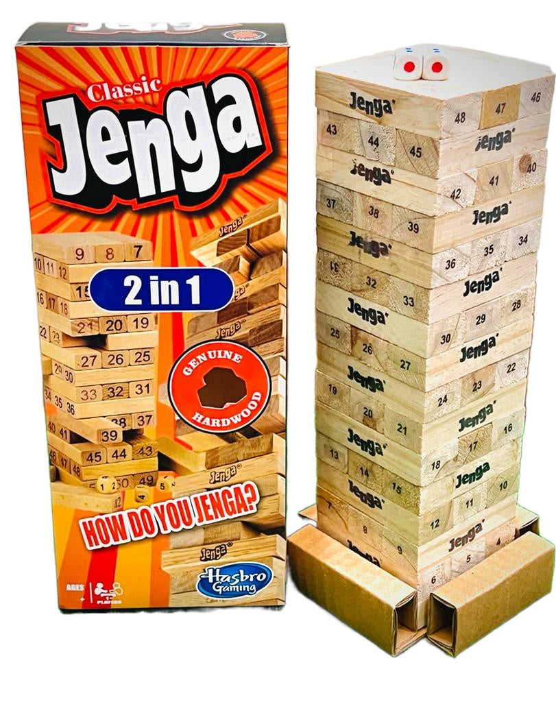 Classic Jenga Hardwood Game