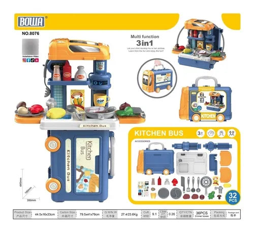 Kitchen Bus Set Card Packing.