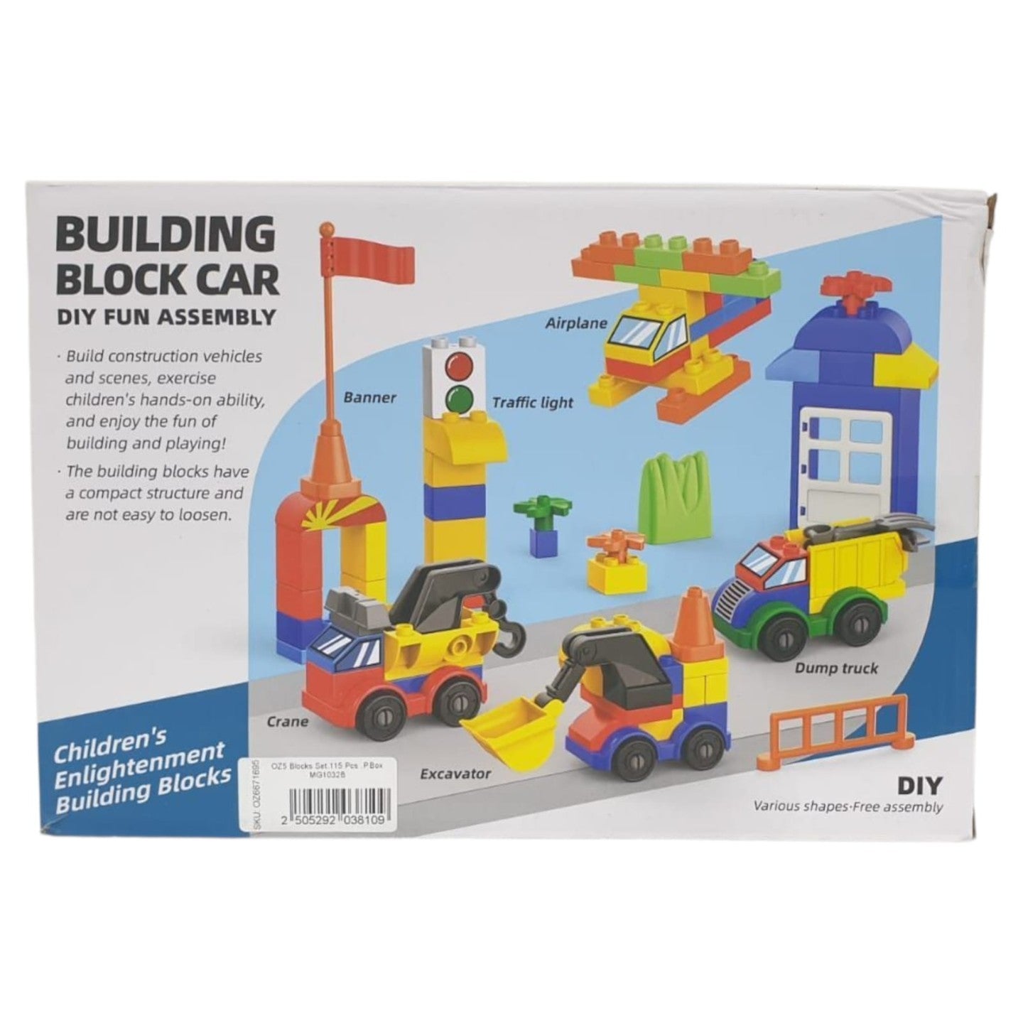DIY Building Block car Assembly Set for Kids.